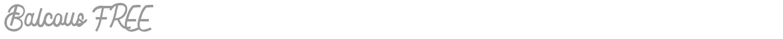 Balkous font preview